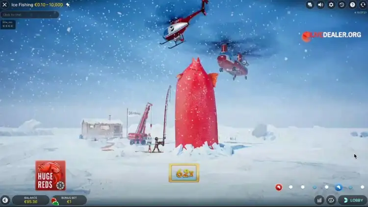 Πώς λειτουργεί το gameplay του Ice Fishing Live Casino